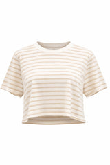 Top a Rayas Beige