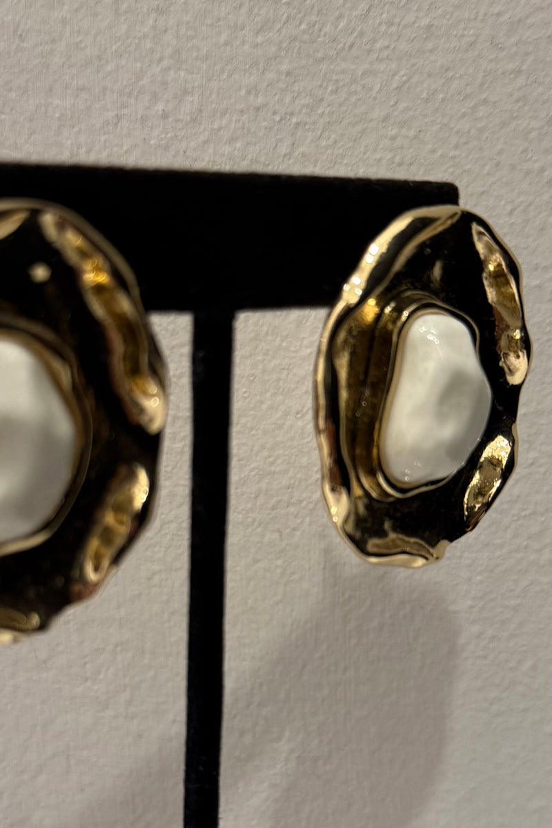 Aretes Golden Stone