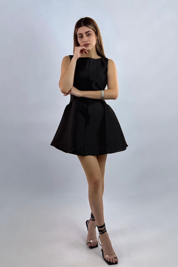Vestido Volado Negro