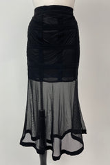 Falda Negro con Transparencia