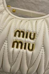 Bolsa Dupe Miu Miu Blanca