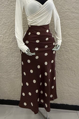 Falda Midi Polka Dots Cafe