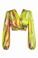 CropTop Satinado Multicolor