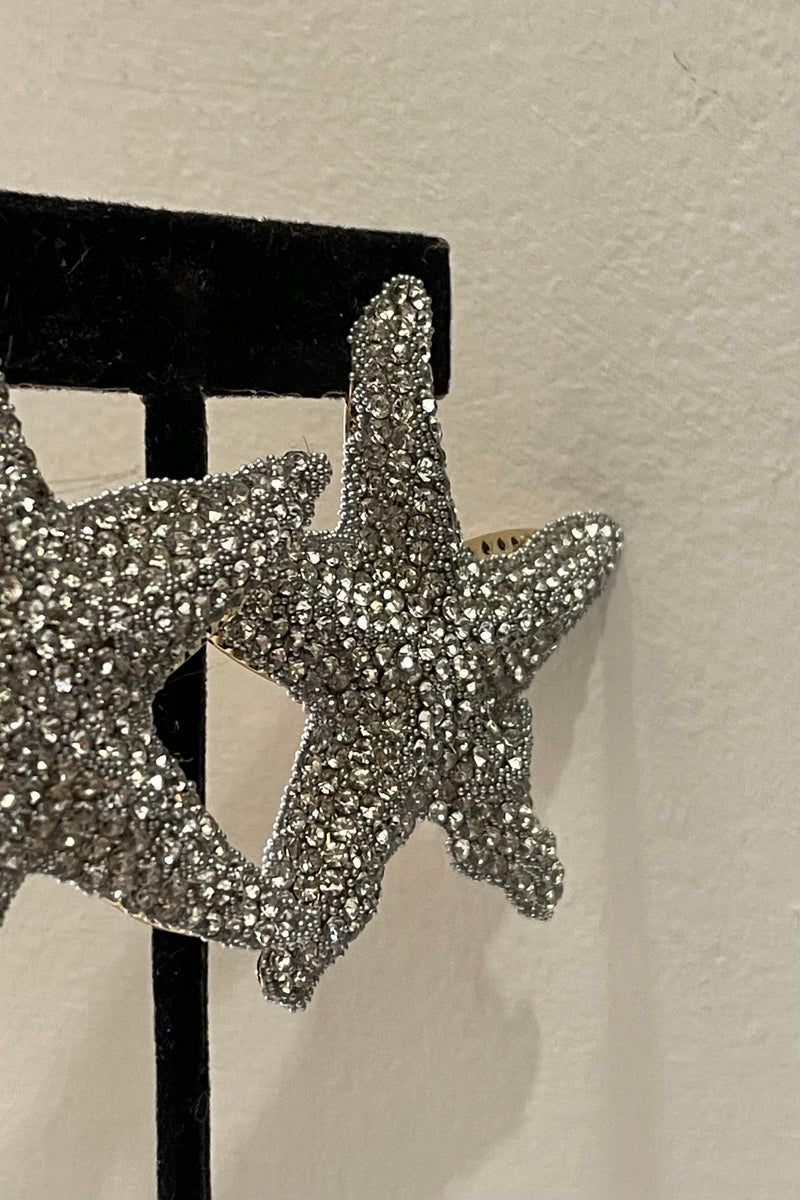 Aretes Starfish Silver