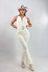 Romper Denim Cream