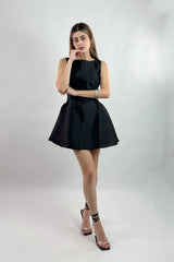 Vestido Volado Negro
