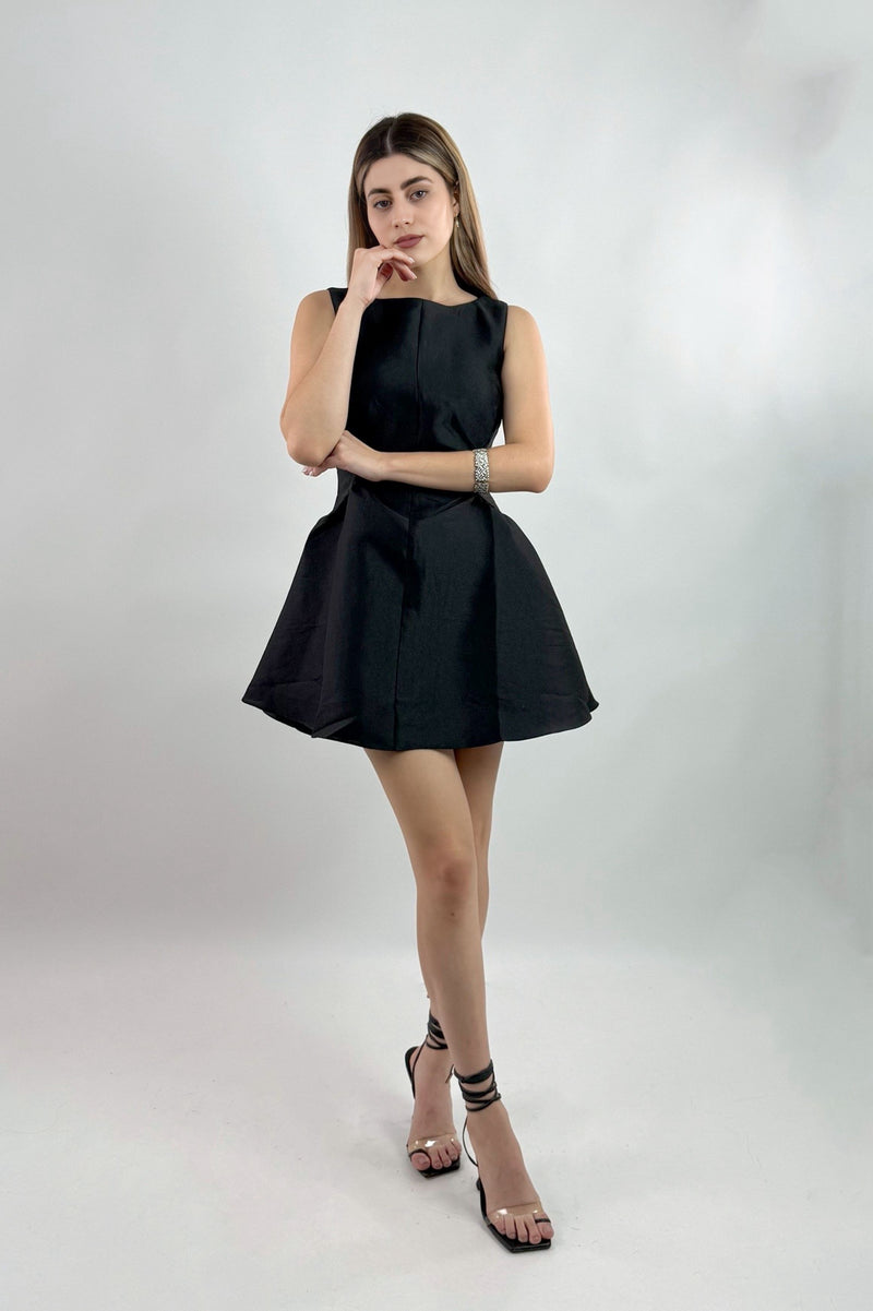 Vestido Volado Negro