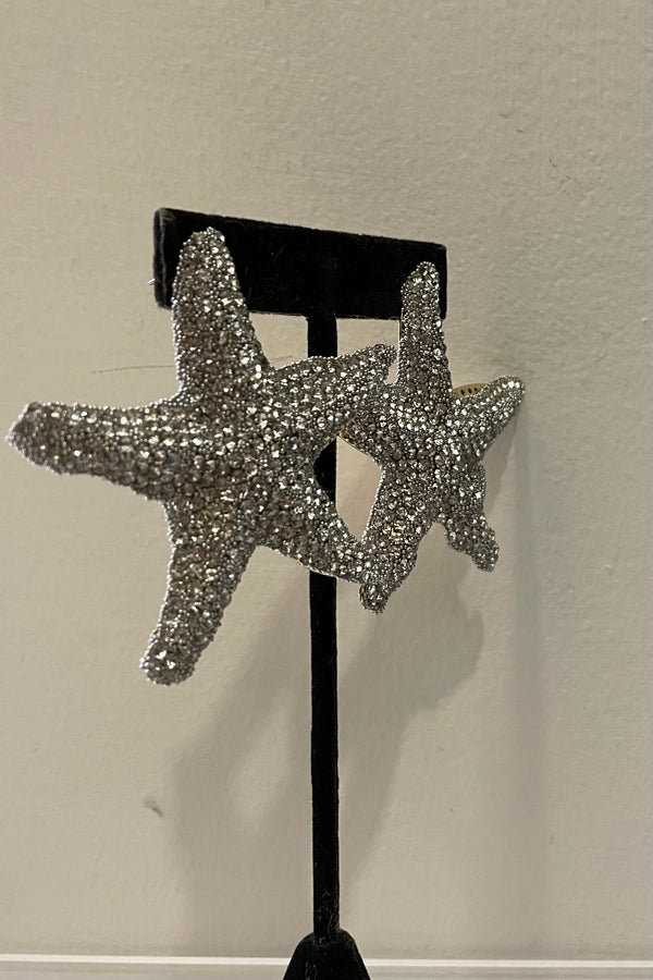 Aretes Starfish Silver