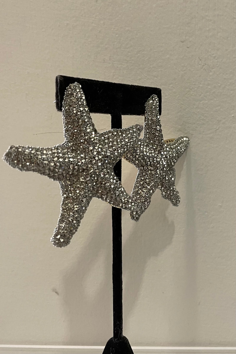 Aretes Starfish Silver
