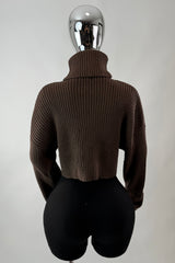 Sweater Oversize Cuello Tortuga Espresso
