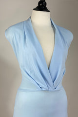 Vestido Halter Azul Cielo