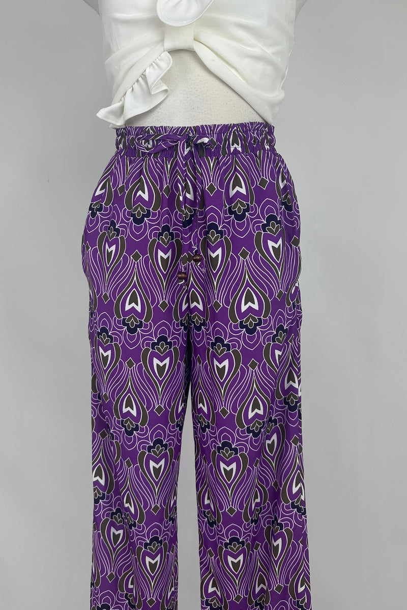 Pantalon Print Garigol Morado