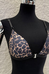 Bralette Liso Triangulo Animal Print