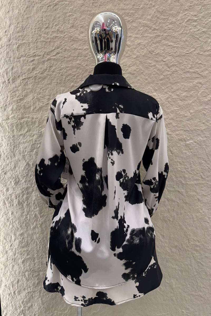 Camisa Manga Larga Cow Print