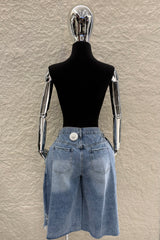 Biker Asimetrico Denim