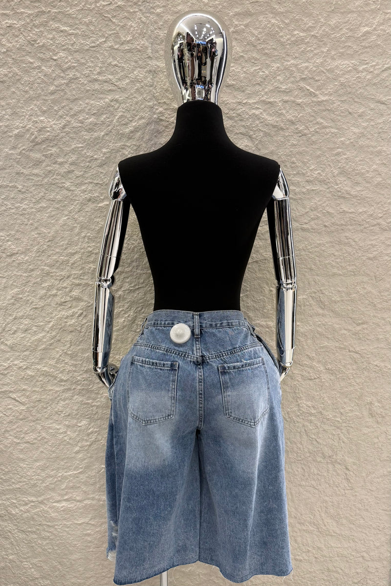 Biker Asimetrico Denim