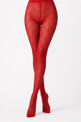 Medias de Encaje Dupe Gucci Rojo