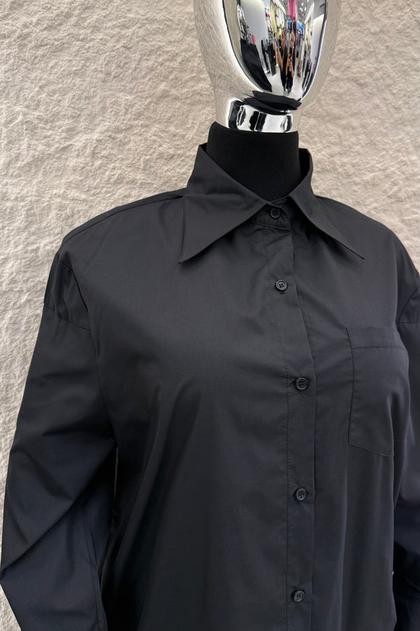 Camisa Manga Larga Negra