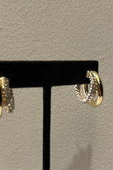 Aretes Double Ring Golden