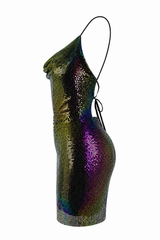 Vestido Metalico Multicolor