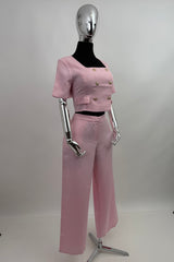Set Blusa y Pantalon Sastre Rosa