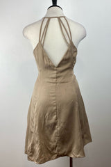 Vestido Corto Beige