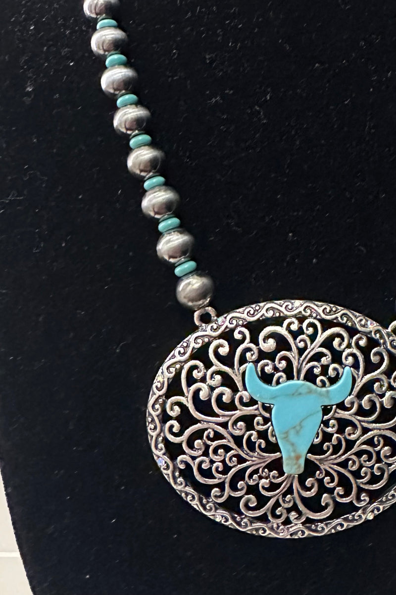 Collar Turquoise Bull