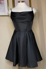 Vestido Corset Satinado Negro