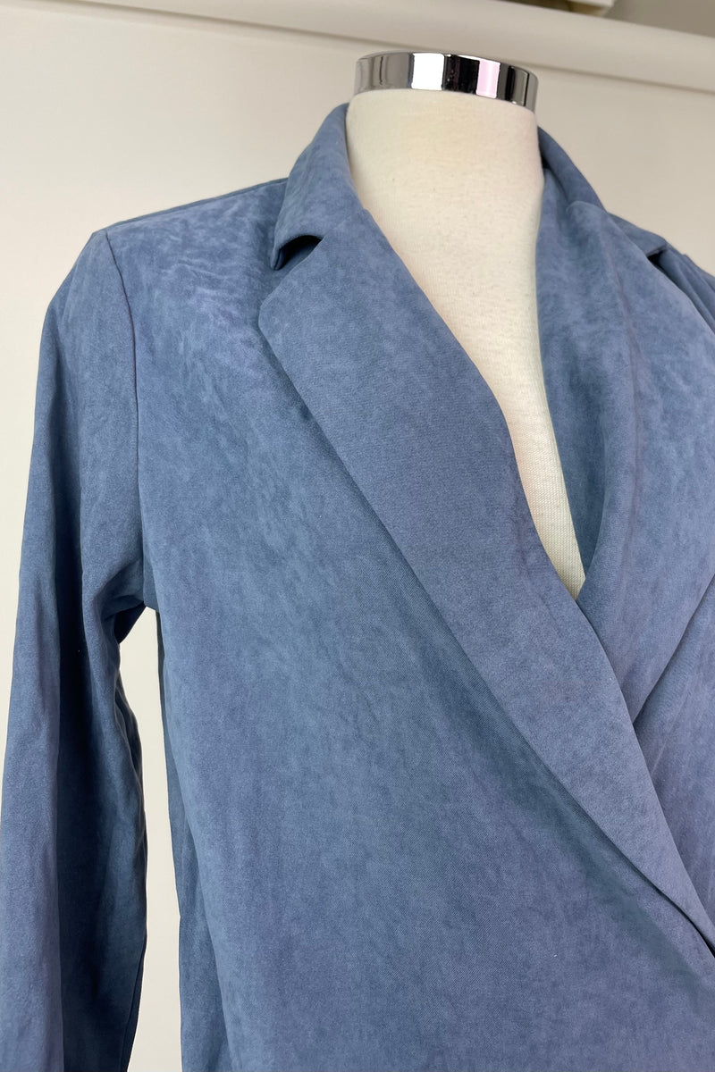 Blazer Velvet Azul