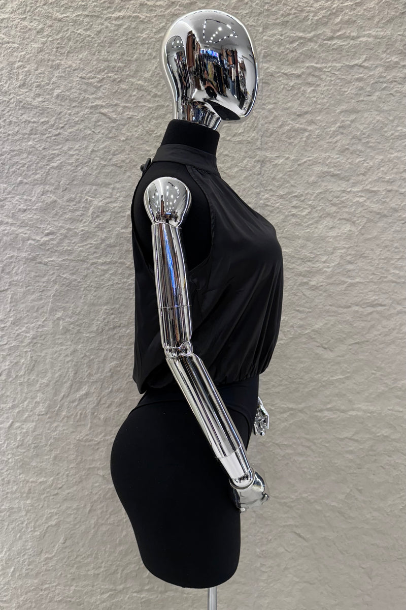 Pantiblusa Satinada Olgada Negro