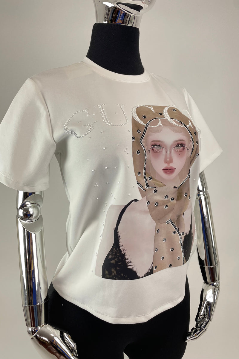 Blusa Dupe Gucci Estampado Mujer