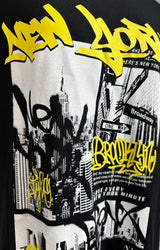 Playera Oversize "New York" Negro