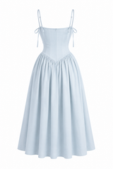 Vestido Midi Corset Azul