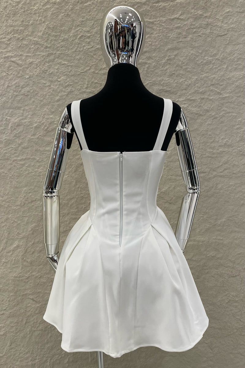 Vestido Corset Volado Blanco