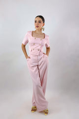 Set Blusa y Pantalon Sastre Rosa