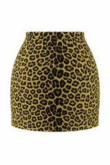 Falda con Cierre Print Verde
