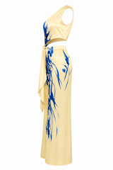 Set de Pantalon Print Floral Azul