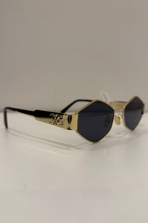 Lentes Dupe Celine Metal Hexagonal