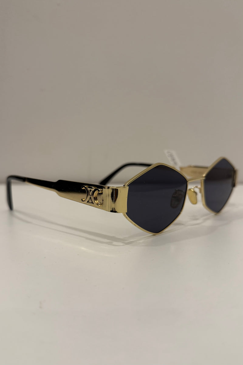 Lentes Dupe Celine Metal Hexagonal