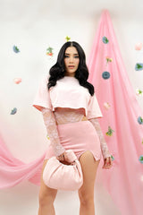 Pantiblusa Tshirt Encaje Rosa