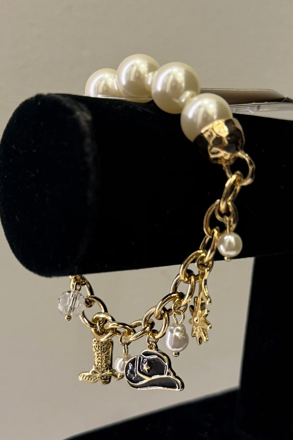 Pulsera Pearl Golden