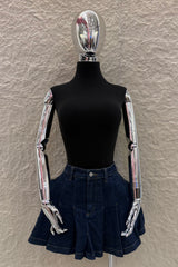 Falda Plisada Dark Denim