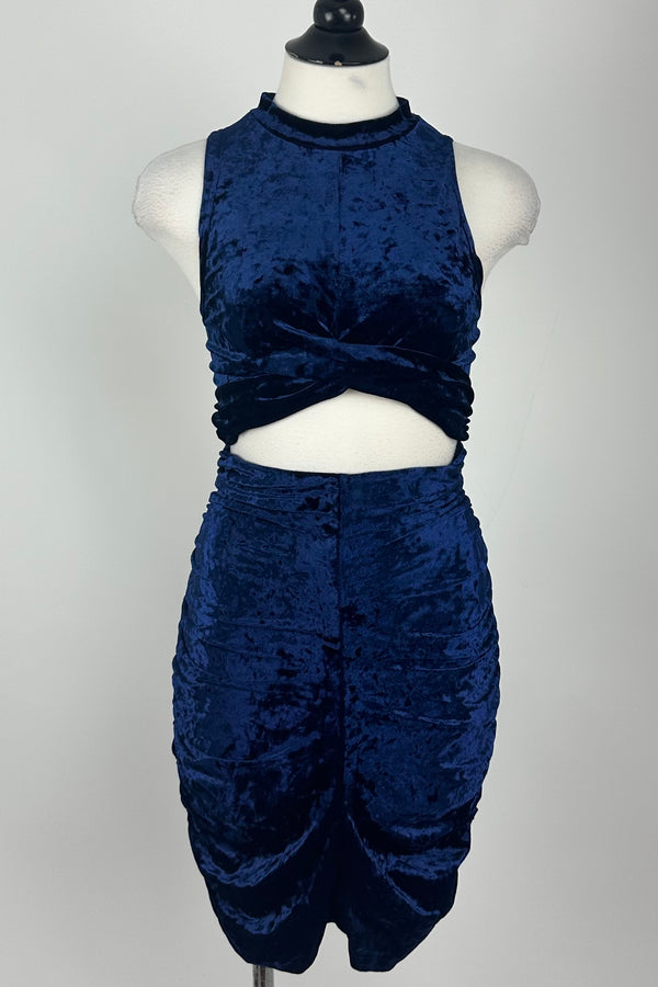 Vestido Velvet Azul