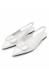 Flats Stiletto Dupe Valentino Blanco