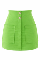 Falda Corta Con Botones