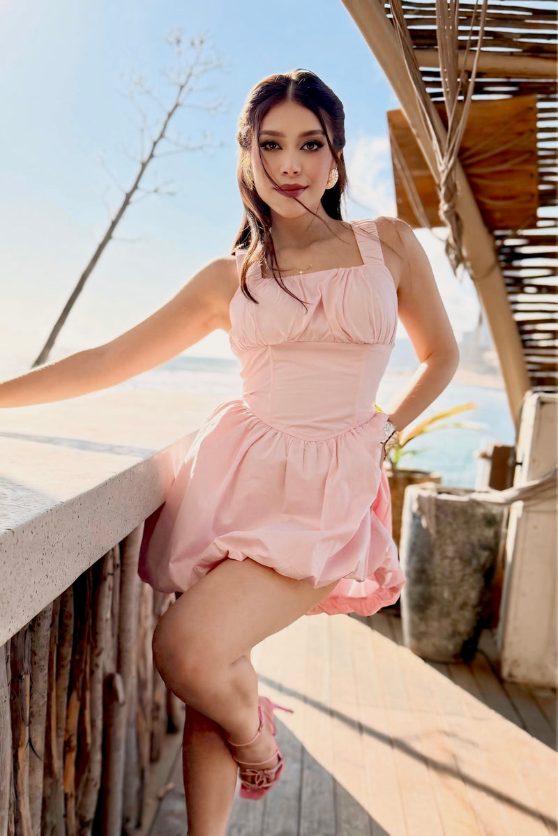 Vestido Ballon Rosa