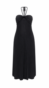 Vestido Midi Recto Negro