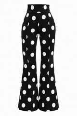 Pantalon Olgado Polka Negro