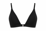 Bralette Liso Triangulo Negro