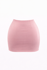 Mini Falda Abertura al Frente Rosa